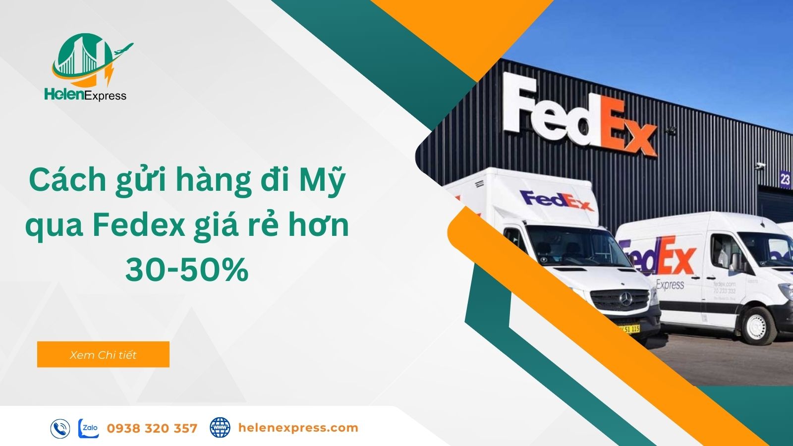 Cách gửi hàng đi Mỹ qua Fedex giá rẻ hơn 30-50%