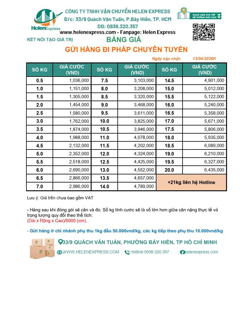 bang-gia-gui-hang-di-phap