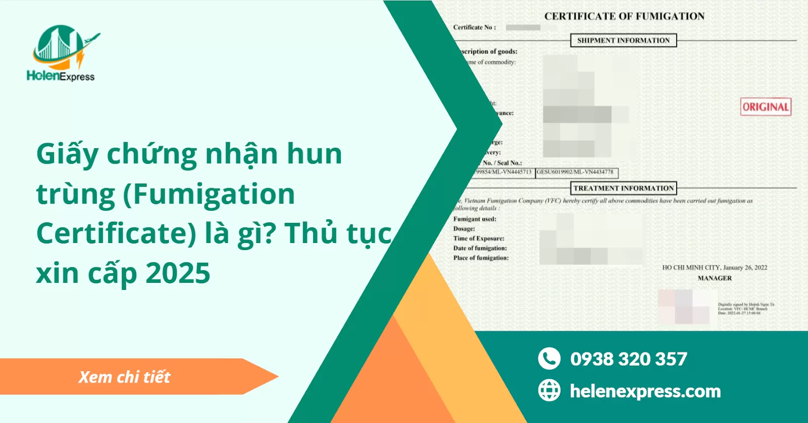 Giấy chứng nhận hun trùng (Fumigation Certificate) là gì? Thủ tục xin cấp 2025
