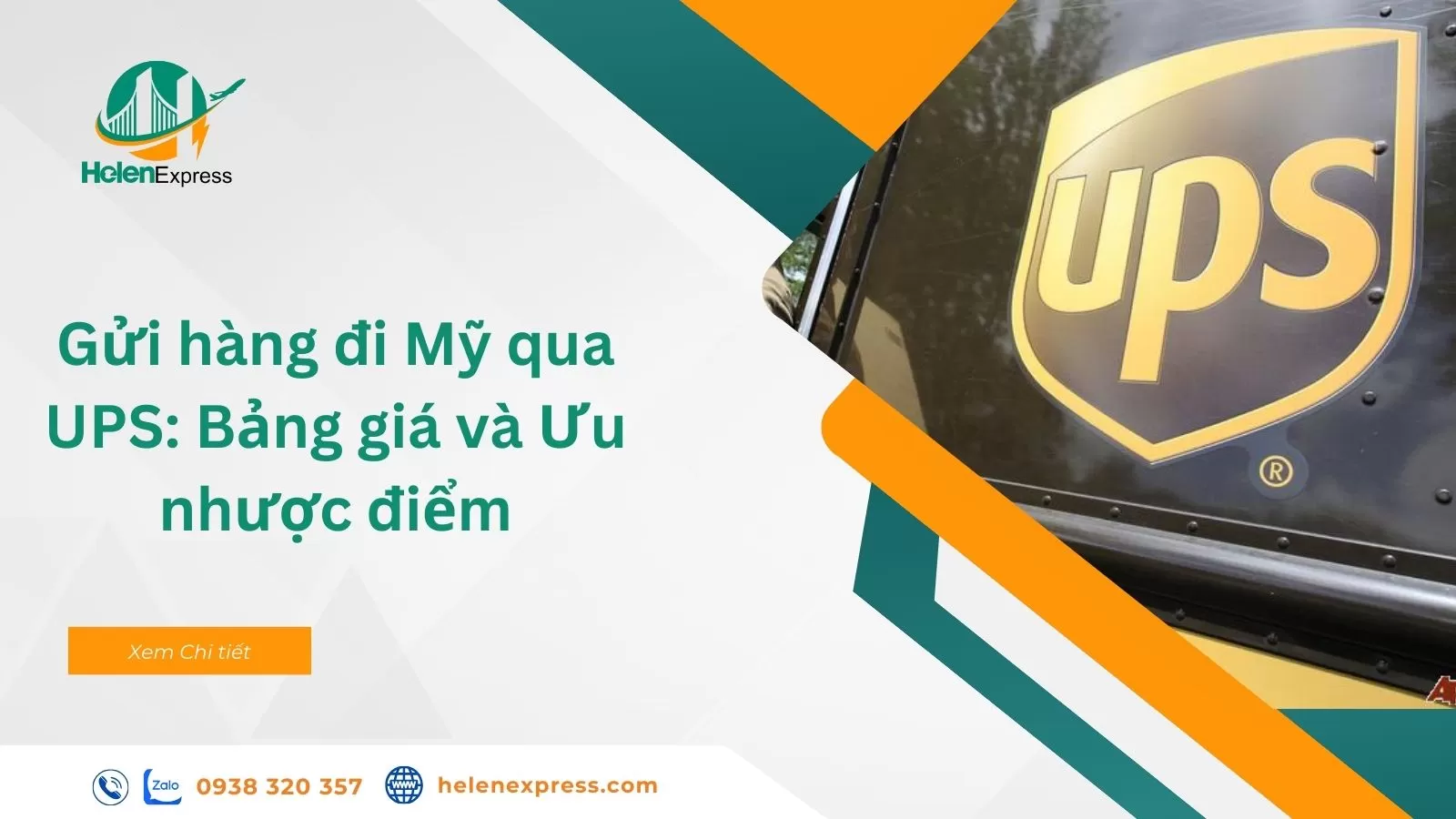 Gửi hàng đi Mỹ qua UPS: Bảng giá và Ưu nhược điểm