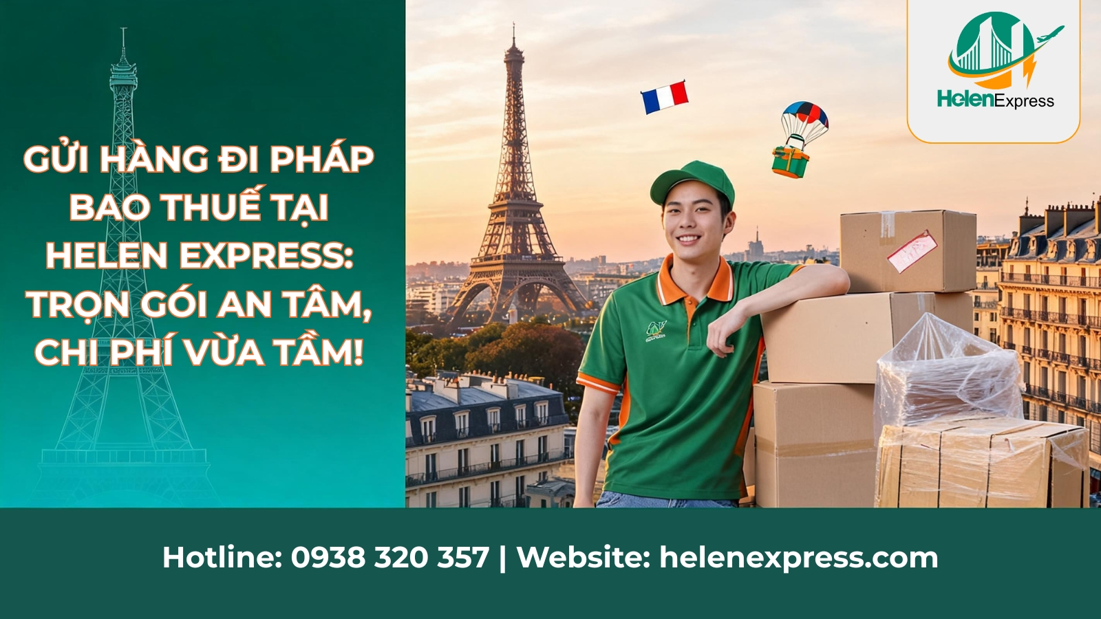gửi hàng đi pháp bao thuế ddp tại helen express
