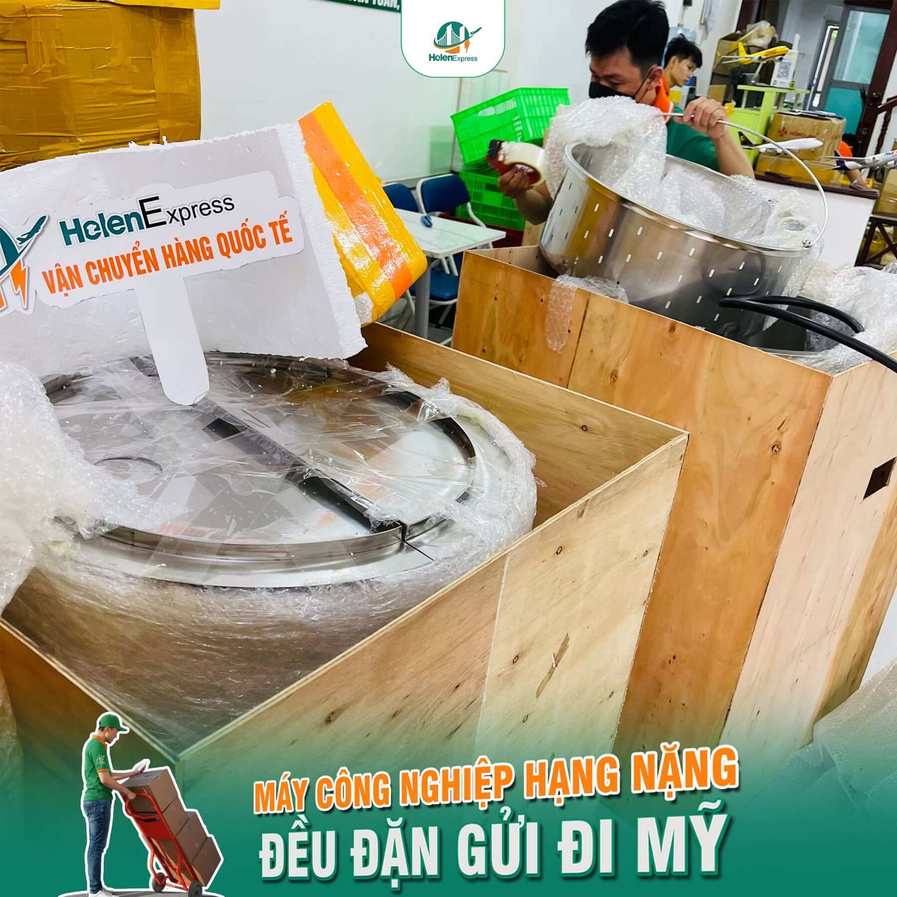 Dịch vụ gửi h&agrave;ng đi Mỹ tại TPHCM Helen Express