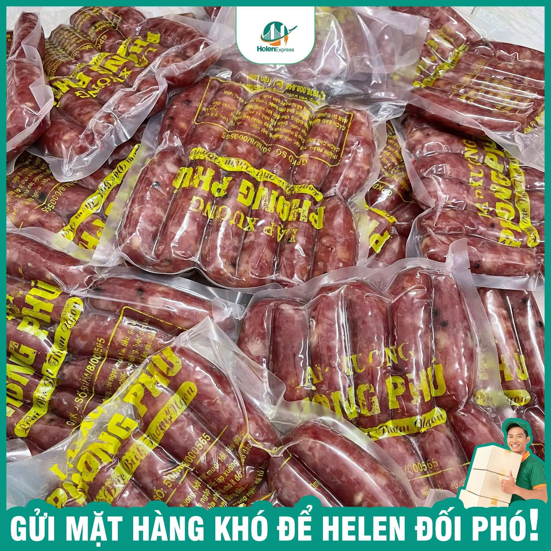 H&igrave;nh ảnh h&agrave;ng gửi Mỹ thực tế tại Helen Express