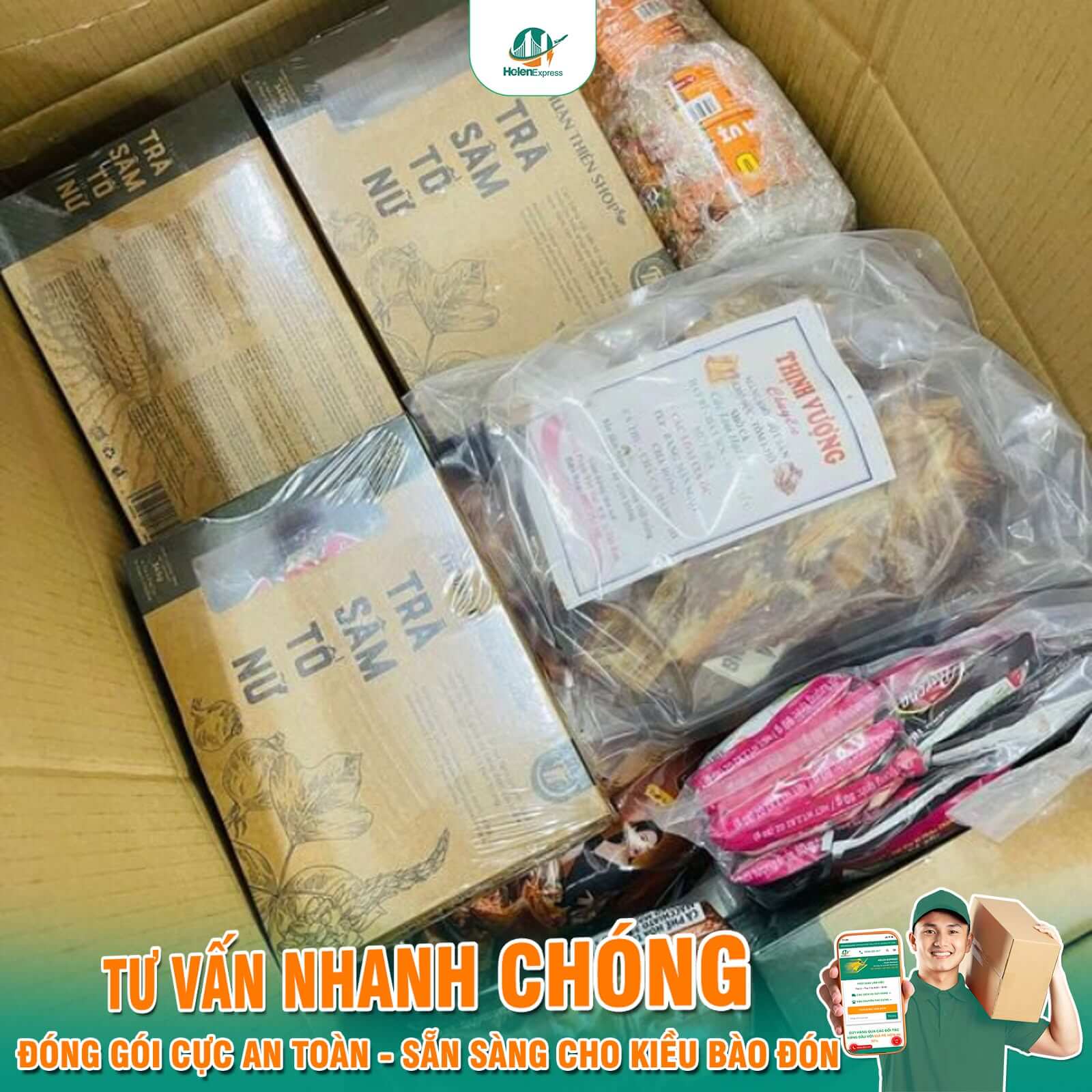 Dịch vụ vận chuyển h&agrave;ng từ TPHCM đi Mỹ Helen Express