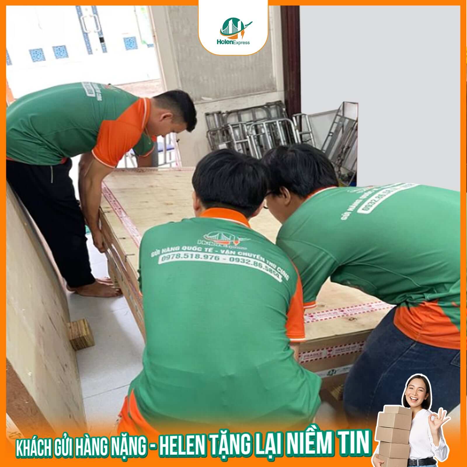H&agrave;ng gửi đi Mỹ tại văn ph&ograve;ng Helen Express TPHCM
