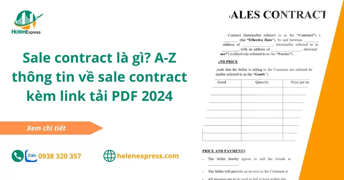 Sale contract là gì? A-Z thông tin về sale contract kèm link tải PDF 2024