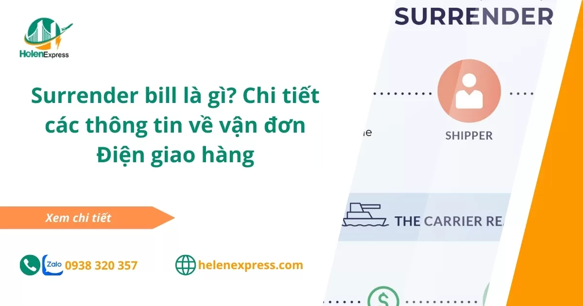 Surrender bill là gì? Chi tiết các thông tin về vận đơn Điện giao hàng