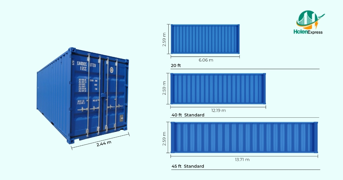 Phân loại container theo tải trọng và kích thước